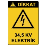 Dikkat 34,5 KV Elektrik