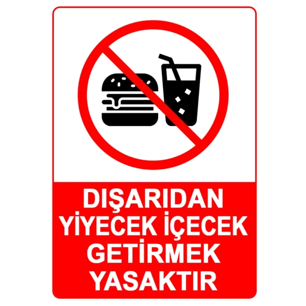 Dışarıdan Yiyecek İçecek Getirilmesi Yasaktır