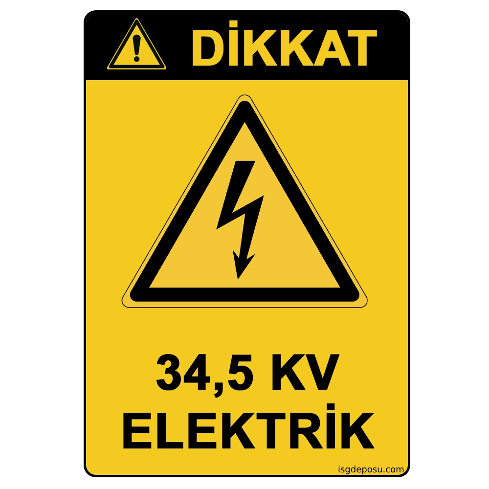 Dikkat 34,5 KV Elektrik
